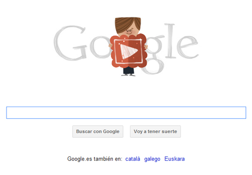Día de San Valentín celebrado con Doodle por Google