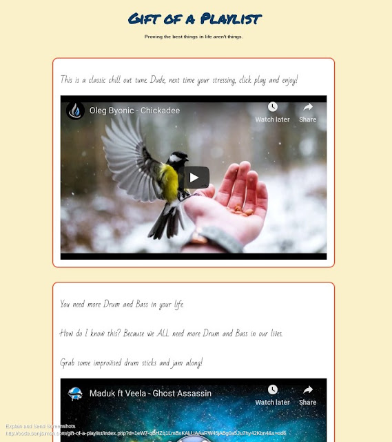 Ben's Journal More Thought, Less Cost GiftofaPlaylist