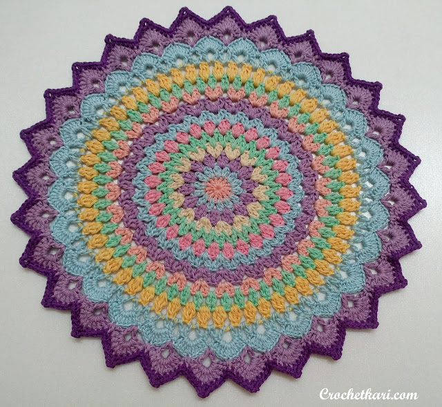 crochet lotus mandala