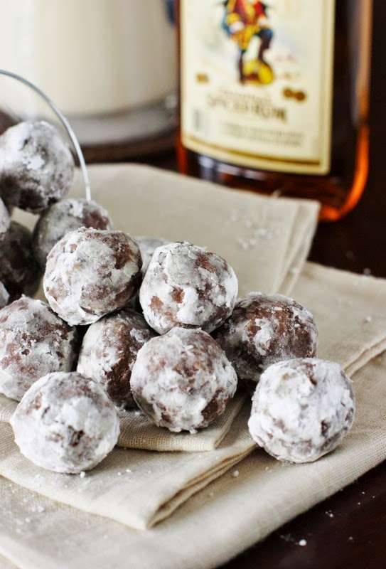 Rum Balls {with Spiced Rum}