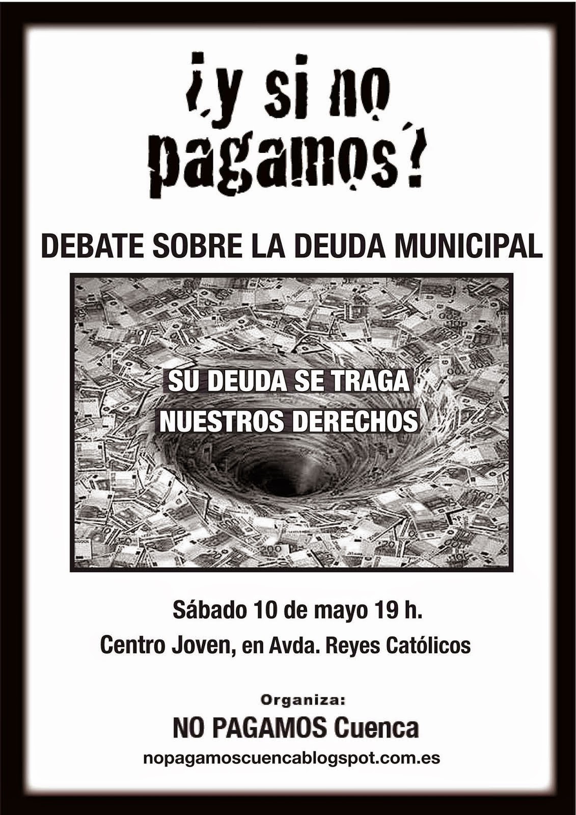 Sábado 10, 19 h.: Debate sobre la deuda municipal