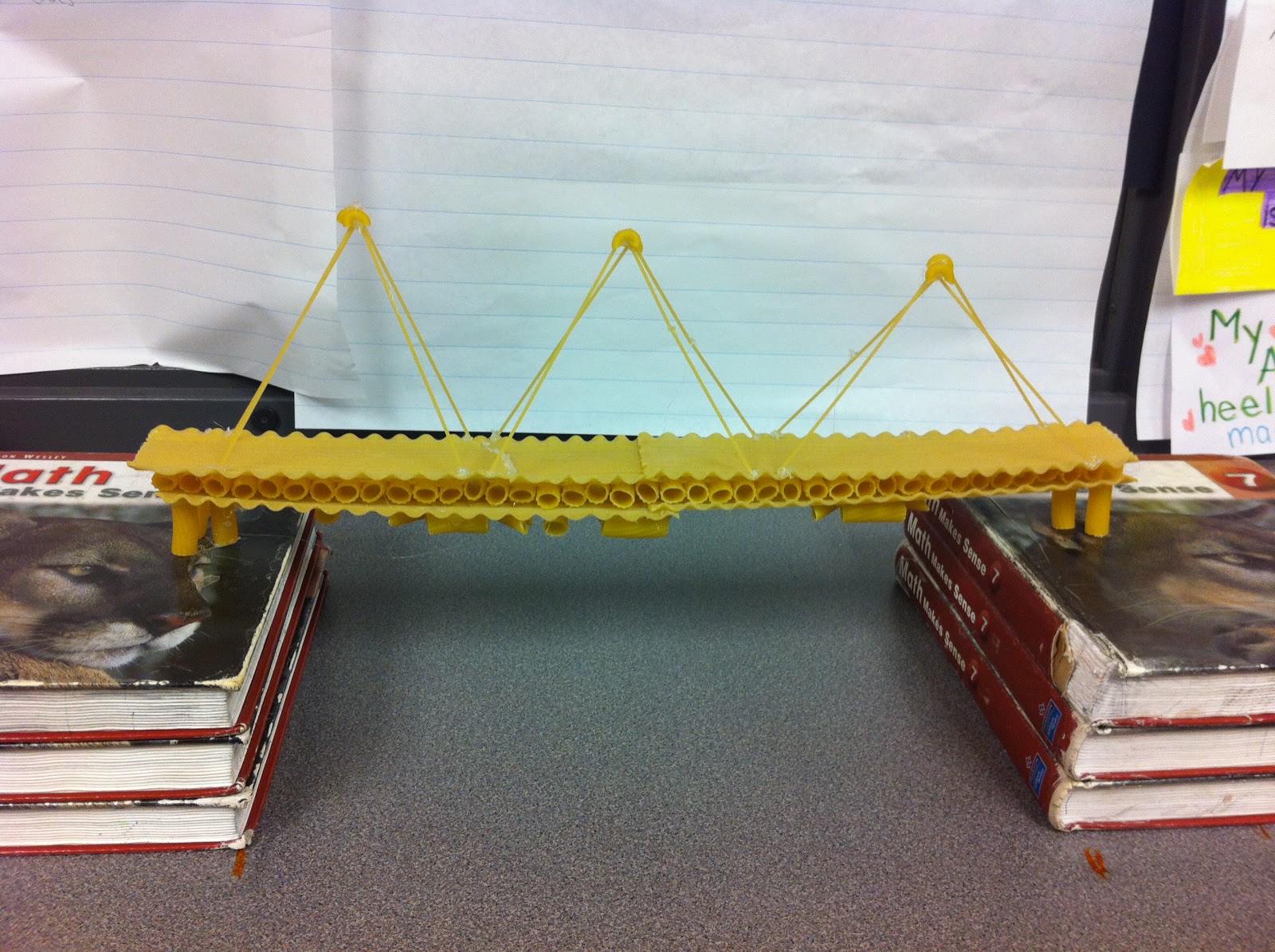 Miss mcallen s grade 7 blog pasta bridge building challenge