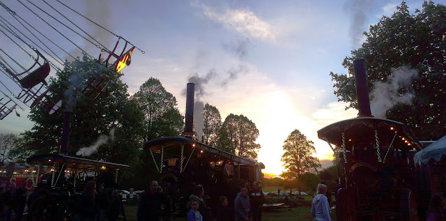 Sunset at Carters Steam Fair