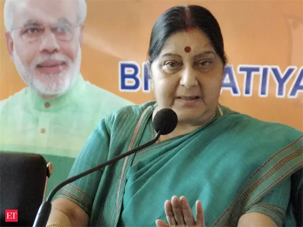 Bill against NRI wife-deserters in next session of Parliament, says Sushma Swaraj, Hyderabad, News, Politics, Conference, Minister, Passport, Cancelled, Election, Women, Supreme Court of India, National.