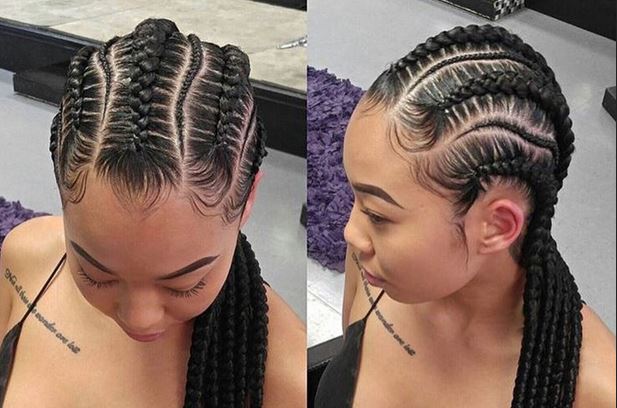 french braid hairstyles with weave