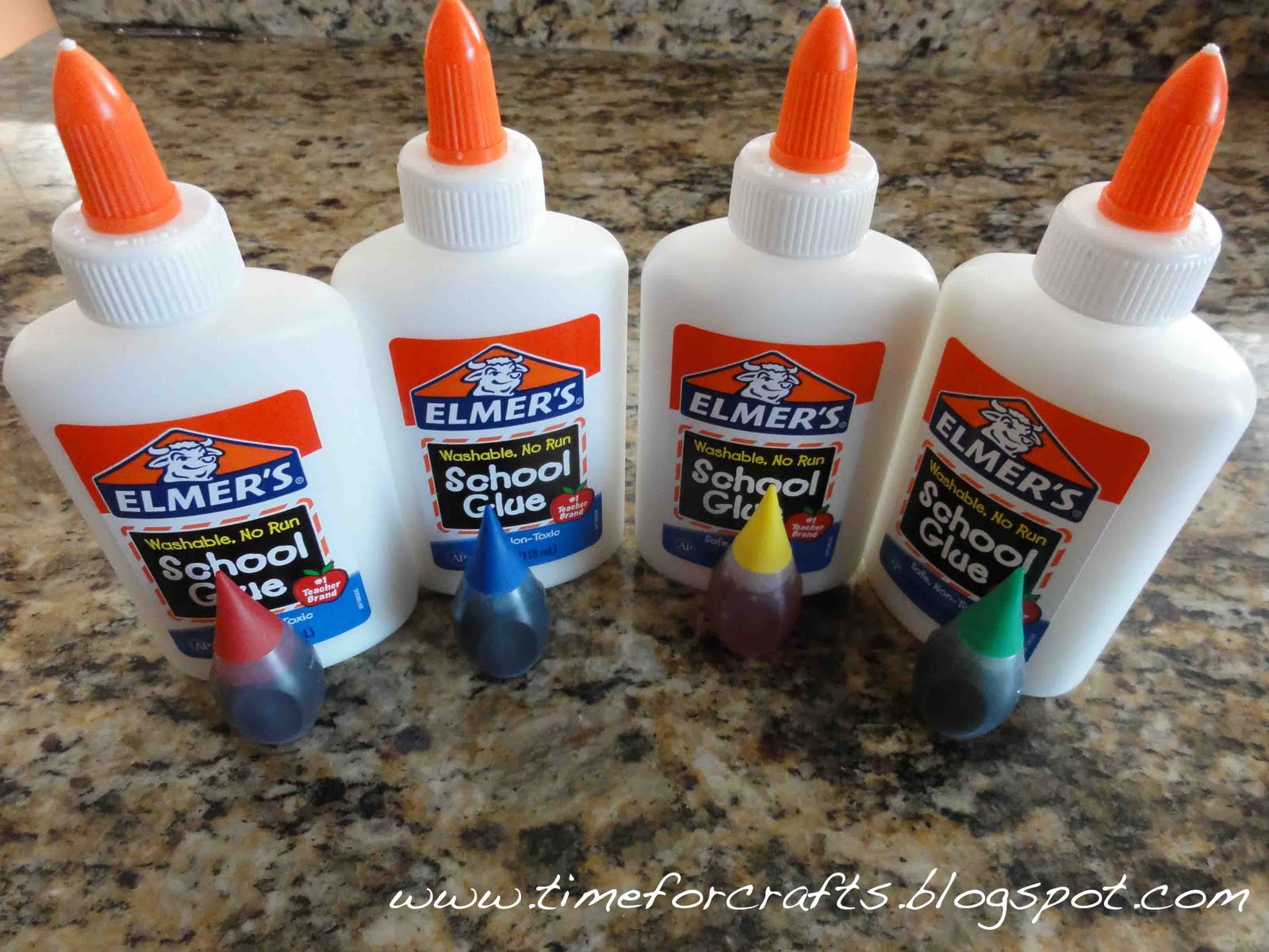 Time For Crafts Colored Glue Art Project