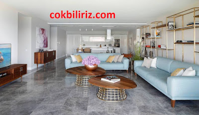 Amerikan Mutfaklı Salon Modeli