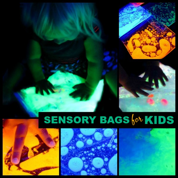 GLOW-IN-THE-DARK SENSORY BAGS FOR KIDS- these are too cool!