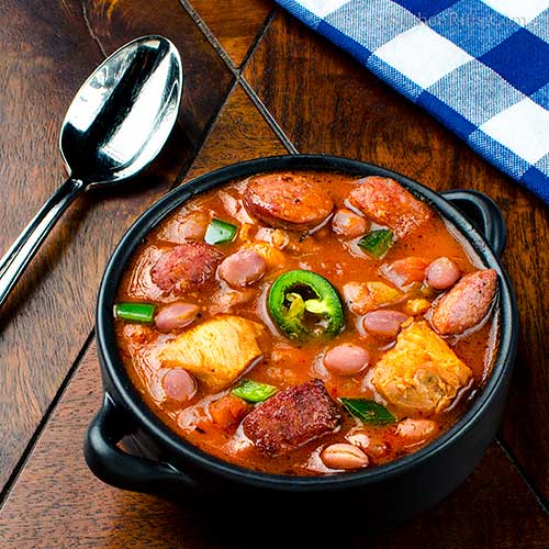 Kitchen Riffs CajunSpiced Chicken and Andouille Chili