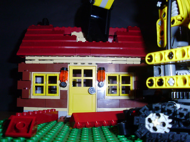 MOC LEGO demolição de uma casa