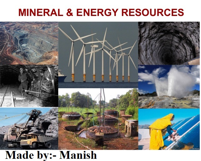 Minerals & Energy Resources Class X Ch5