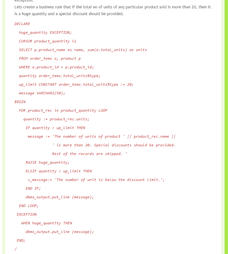 ADF Fusion: PL/SQL Packages written with Exception Handling | Mobile ...