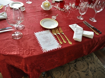 table setting, advance preparations