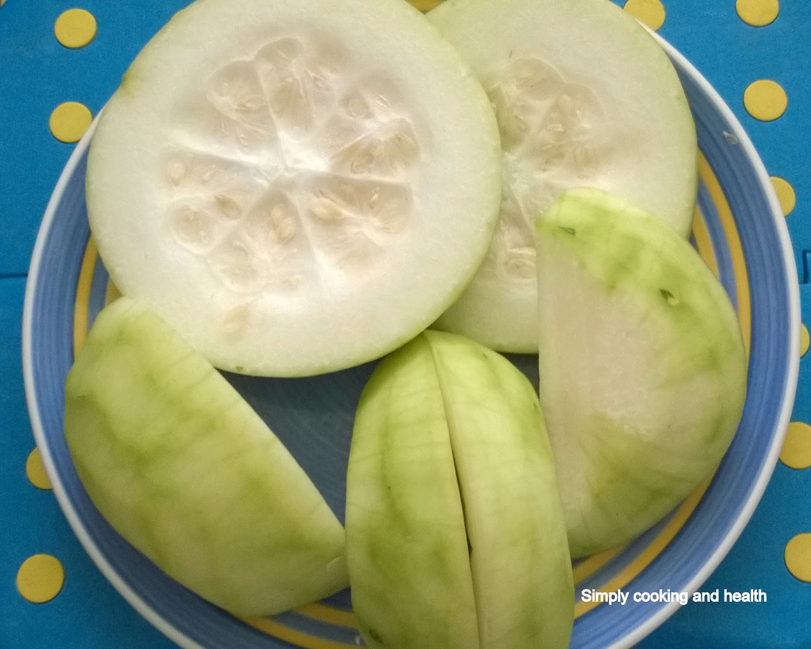 Simply Cooking and Health Winter melon with mung bean and coconut milk