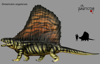 reptiles del permico Dimetrodon