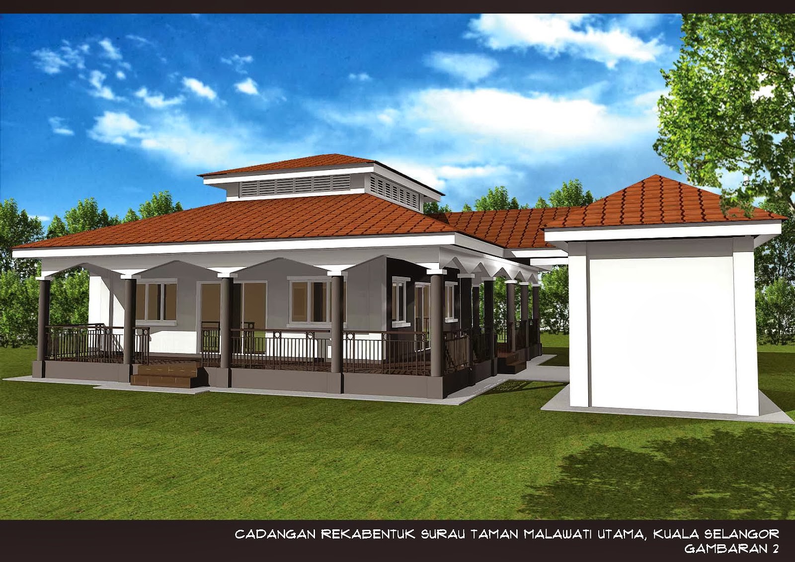 SURAU TAMAN MALAWATI UTAMA: Pelan tapak surau