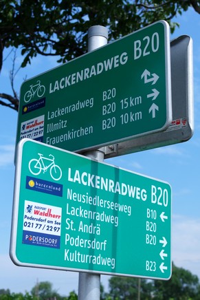 autriche burgenland lac neusiedl neusiedlersee podersdorf vélo circuit b20
