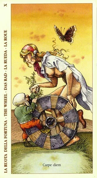 Tarot of Dürer - The Wheel Of Fortune 
