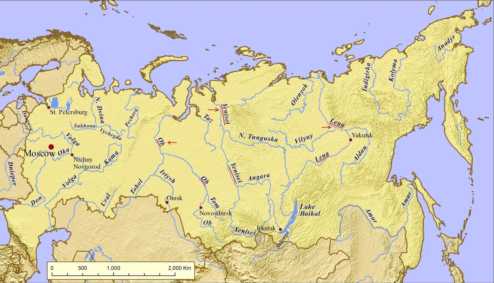 Kolyma River Map