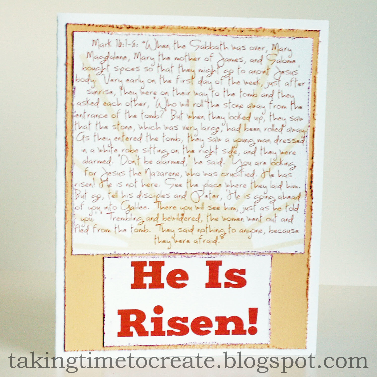 Taking Time To Create: Easter Card Inspiration