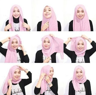 cara memakai hijab pashmina cara memakai hijab pashmina
