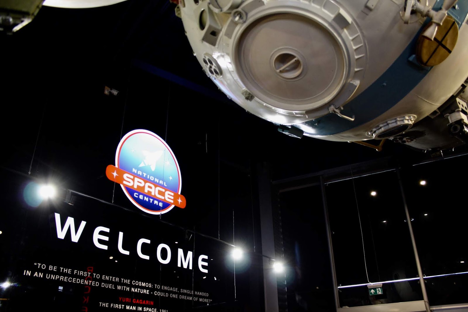 the entrance hall of the national space centre, Leicester