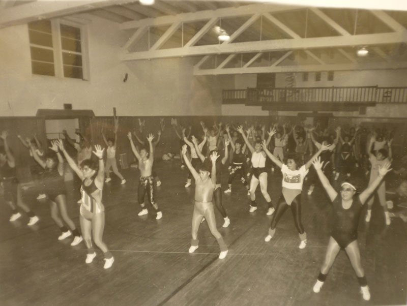 Holly Roberts One Painting at a Time Three People Exercising 1984