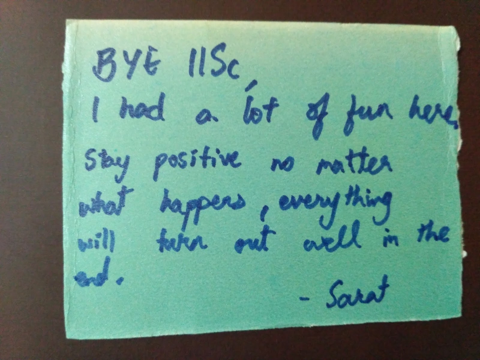 indian institute of science ug farewell messages by batch of 2013 2017