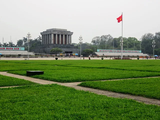 Ho Chi Minh Masoleum in Hanoi Vietnam