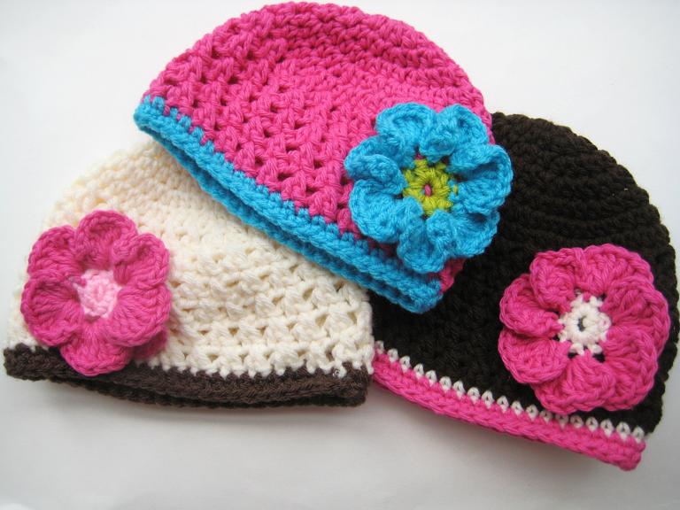 Easy baby hat crochet pattern! (FREE) Baby Beanie with Flower