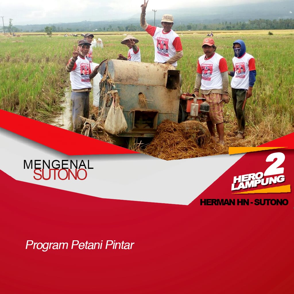 Blusukan di Lamsel, Sutono Sosialisasikan Program Petani Pintar