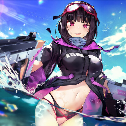 anime girl in bathing suit