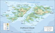 The above map of the Falklands shows some of the locations where the SAS . (falklands map)
