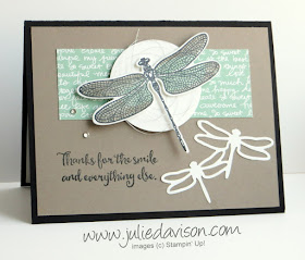 Stampin' Up! Rock 'N Roll Dragonfly Dreams Card ~ 2017 Occasions Catalog ~ www.juliedavison.com