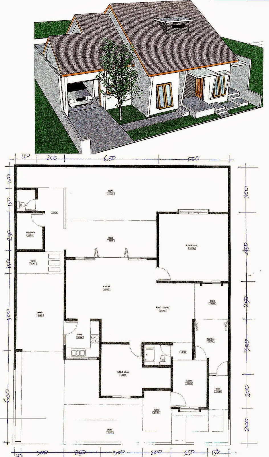 Gambar Dan Denah Rumah Minimalis Design Rumah Minimalis