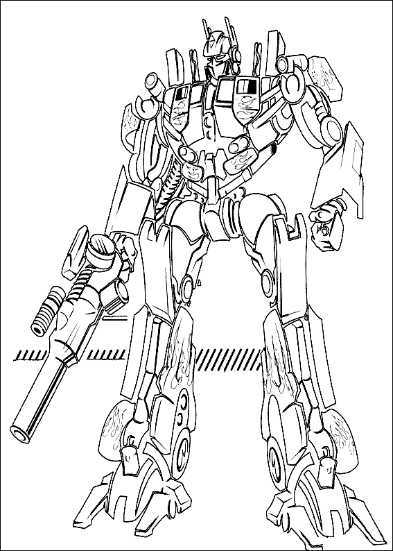 transformer coloring pages free - photo #3