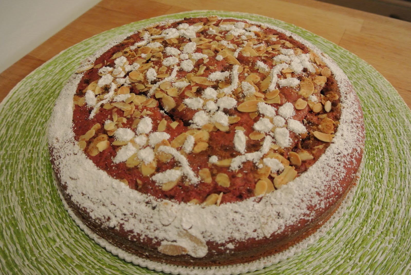 torta con barbabietole rosse