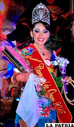 Raquel Parrado Michel es la Predilecta del Carnaval de Oruro 2015