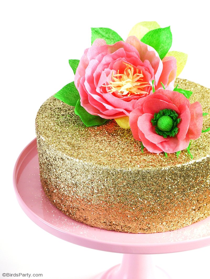 DIY Paper Flower Cake Toppers Party Ideas Party Printables Blog