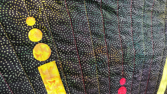 Firework modern quilt using Island Batik fabrics