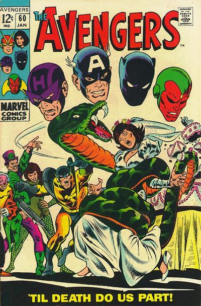 Avengers #60, the wedding of the Wasp and Yellowjacket, the Ringmaster's Circus of Crime
