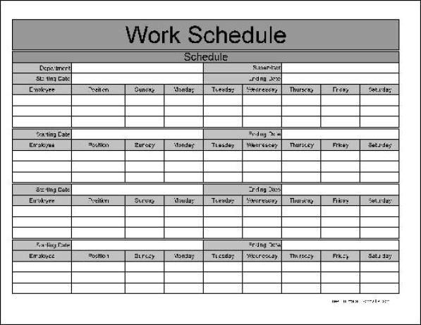 free printable weekly work schedule template these are printable weekly work schedule