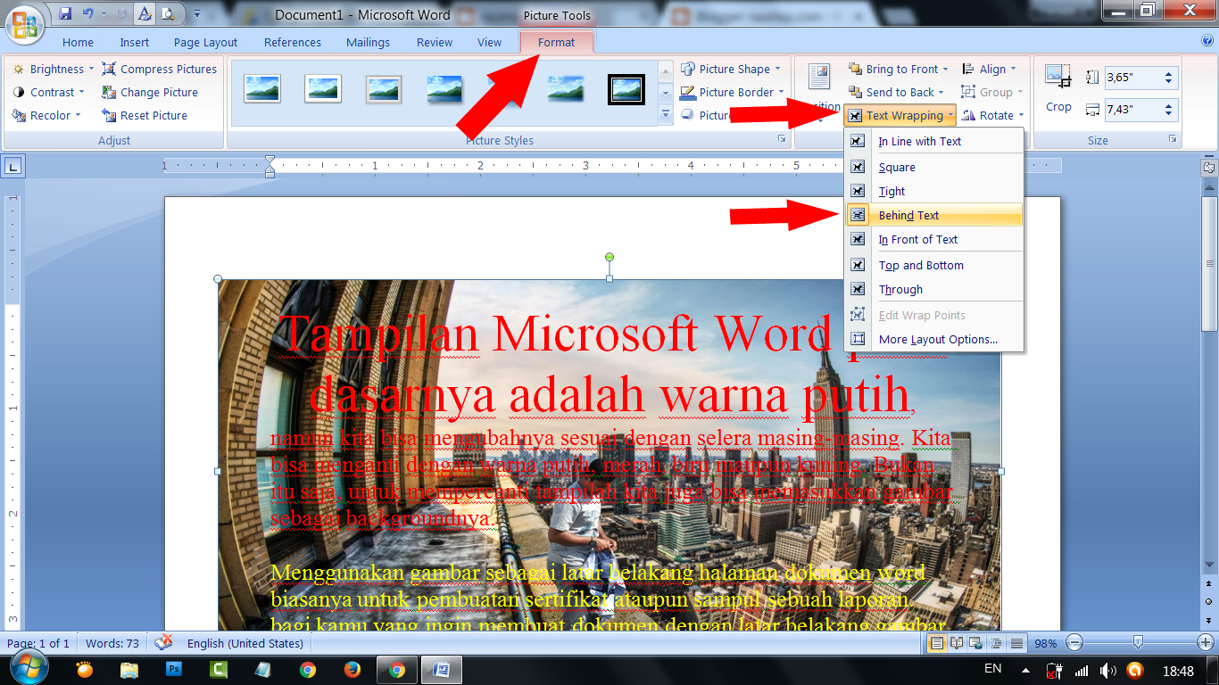 Cara Mengganti Background Microsoft Word Dengan Gambar - raumus.com
