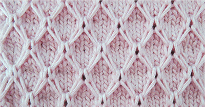 Diamond Mesh - Knitting Stitch Patterns