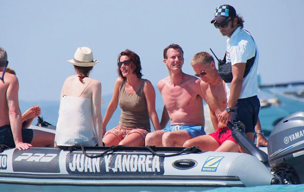 Princess Marie of Denmark and Prince Joachim of Denmark are seen on June 8, 2015 in Ibiza, Spain.
