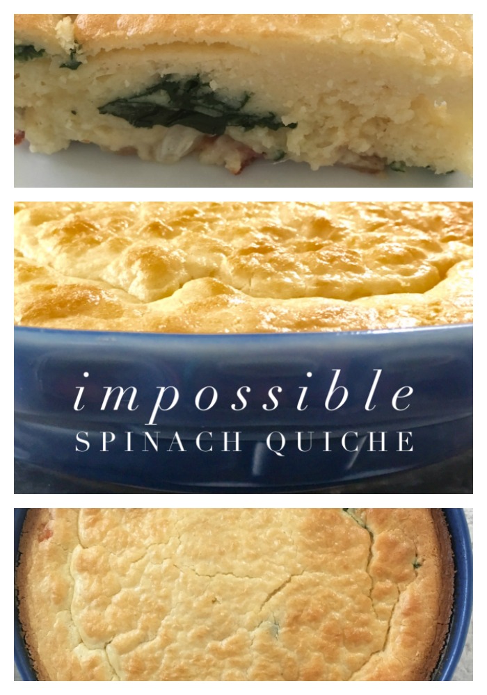 Impossible Spinach Quiche for FoodnFlix Our Good Life