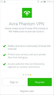 تطبيق Avira Phantom VPN جديد ومجاني للاندرويد