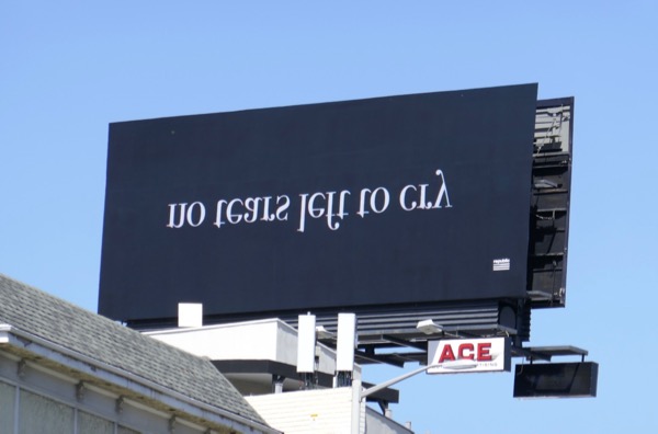 Ariana Grande No tears left to cry upside-down billboard Ariana Grande No tears left to cry upside-down billboard