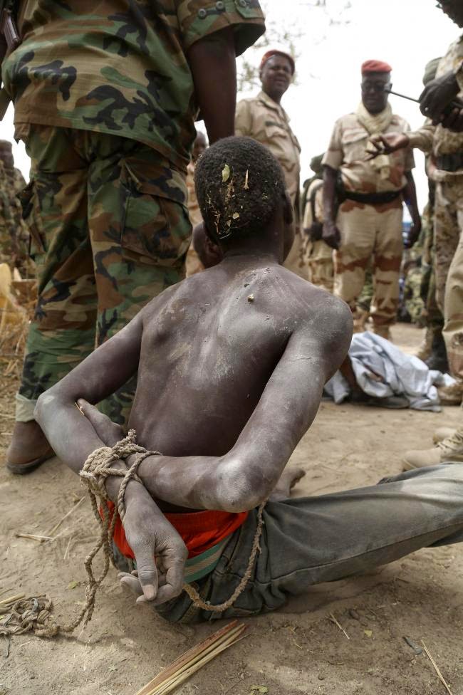 01 Photos of captured Boko Haram members
