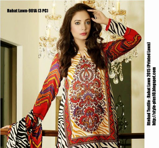Rahat Lawn 2015 By Ittehad Textile (Three Piece and Shirt Piece Items ...